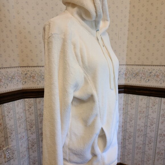 LAURA SCOTT WOMENS' WINTER WHITE CELCIUS LOUNGE JACKET L/G - Picture 3 of 7